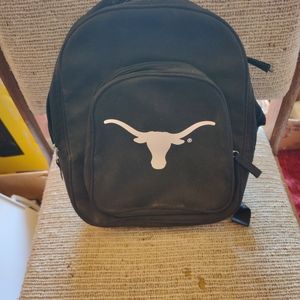 SMALL BLACK TEXAS LONGHORNS BACK PACK.